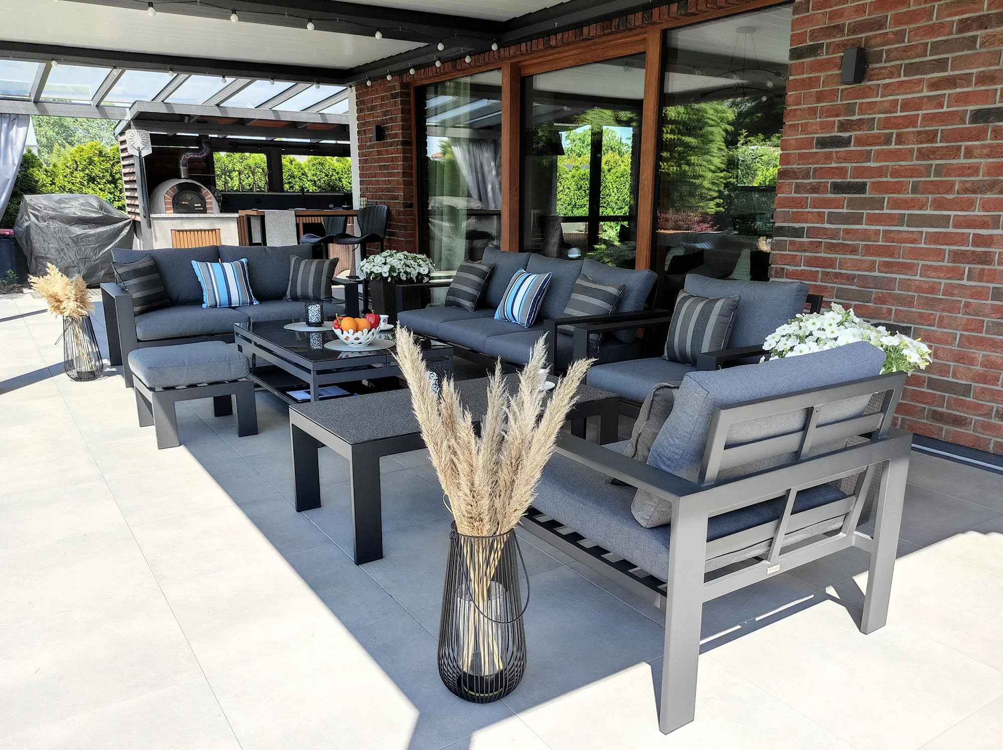 RAGNAR PREMIUM — detal ramy aluminiowej i tkaniny olefin