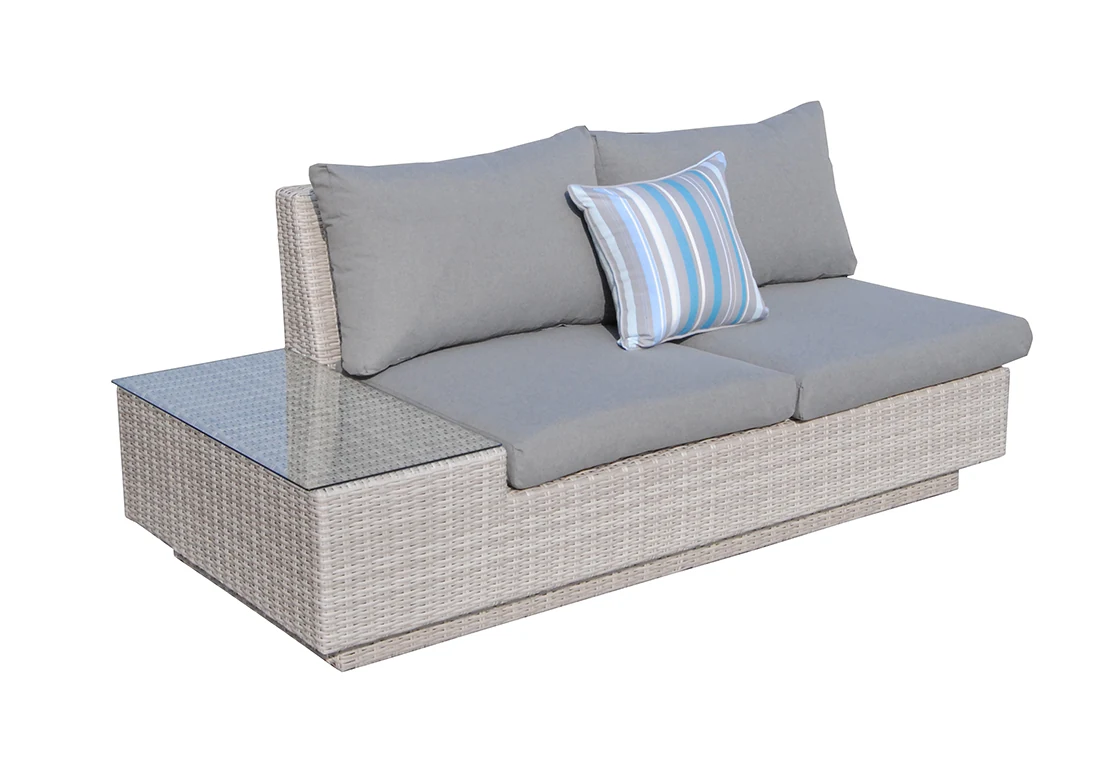 CALABRIA jasny szary — moduł lewy z bocznym stolikiem